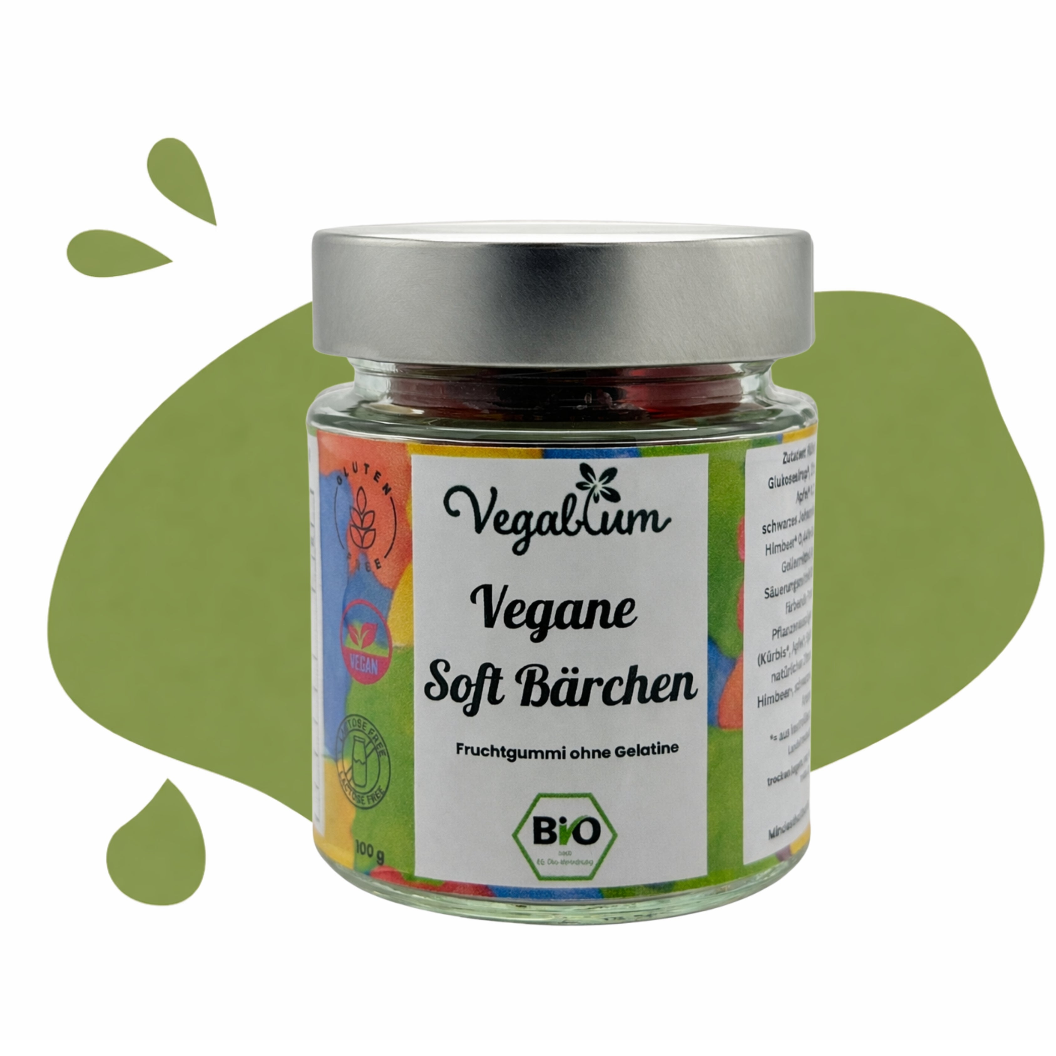 Vegablum Süße Vielfalt 5er Set // Veganes Fruchtgummi bio, vegan 5x100 g Fruchtgummi ohne Gelatine 500g