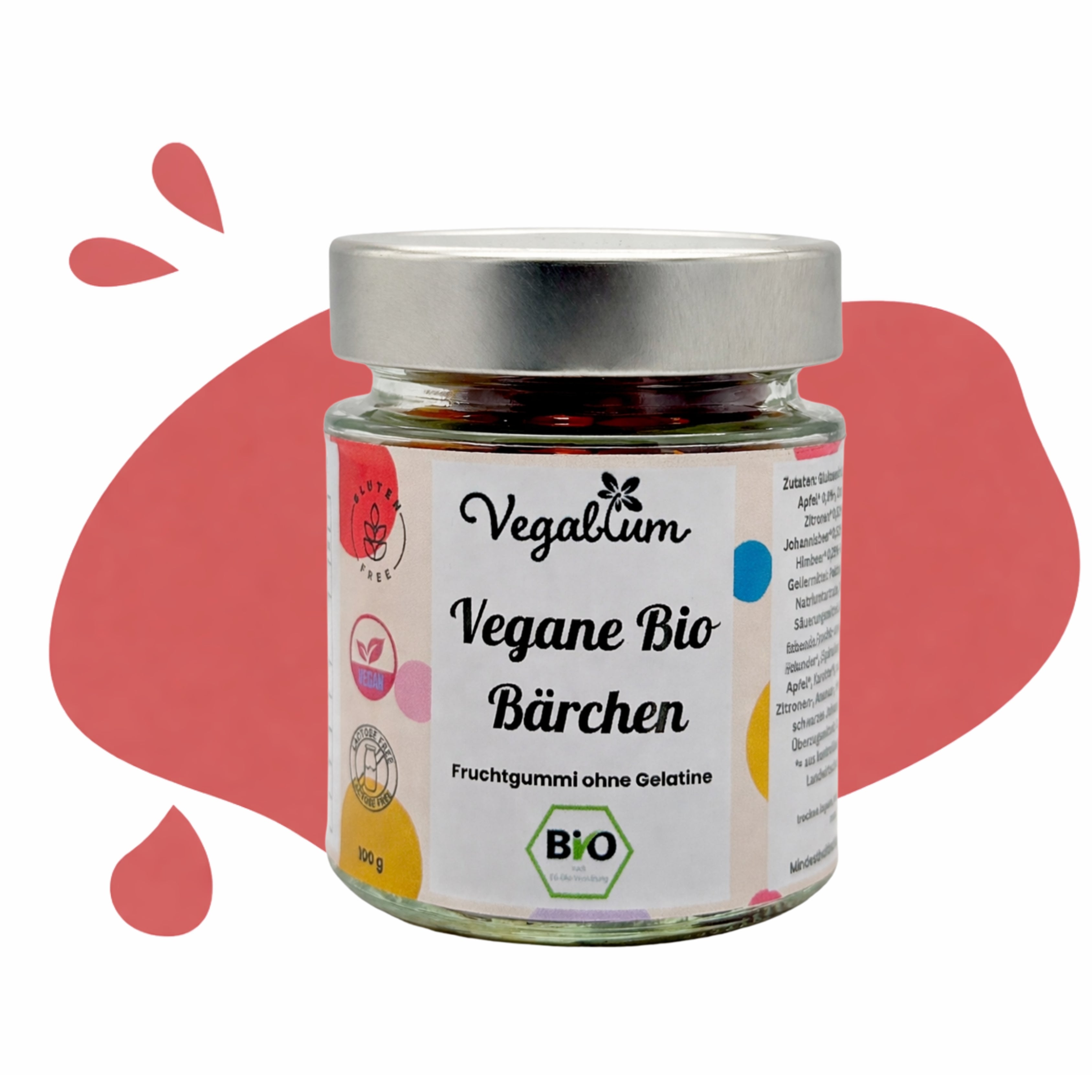 Vegablum Süße Vielfalt 5er Set // Veganes Fruchtgummi bio, vegan 5x100 g Fruchtgummi ohne Gelatine 500g