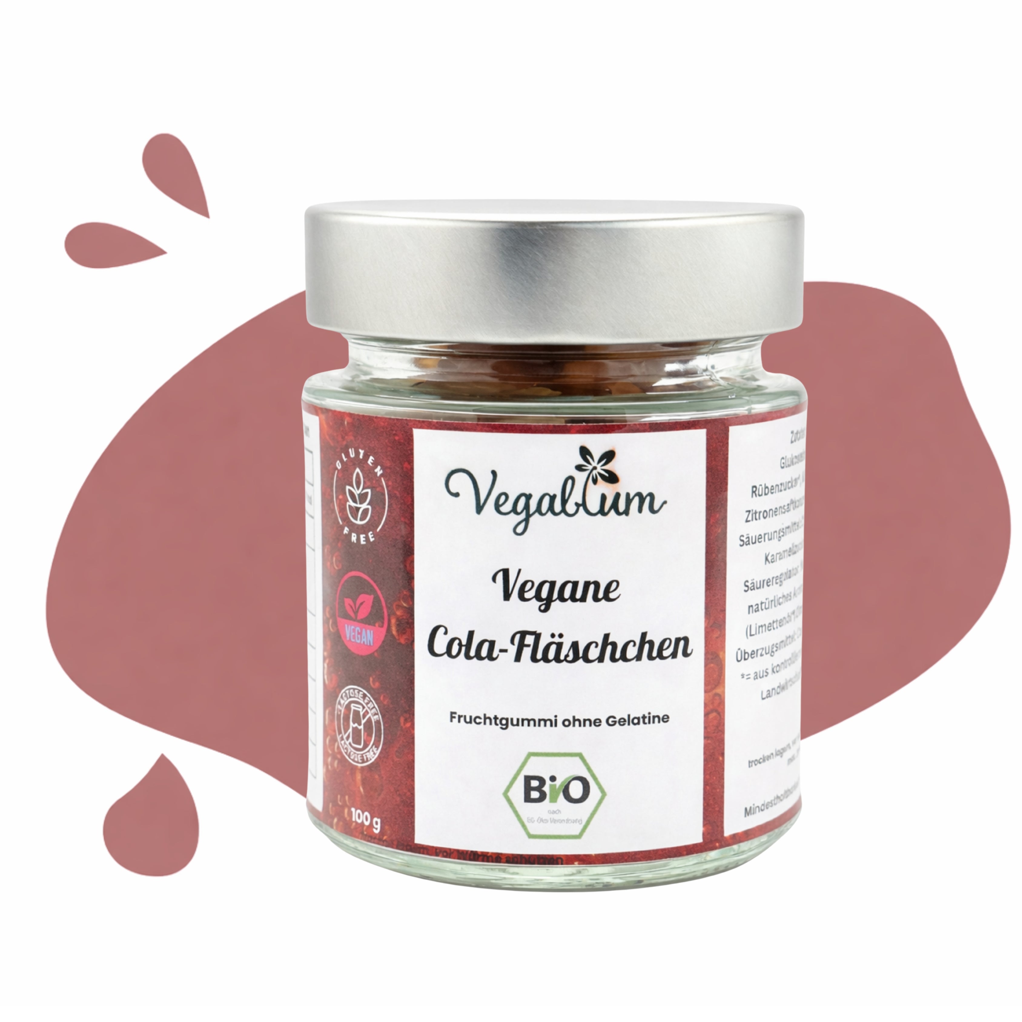 Vegablum Süße Vielfalt 5er Set // Veganes Fruchtgummi bio, vegan 5x100 g Fruchtgummi ohne Gelatine 500g