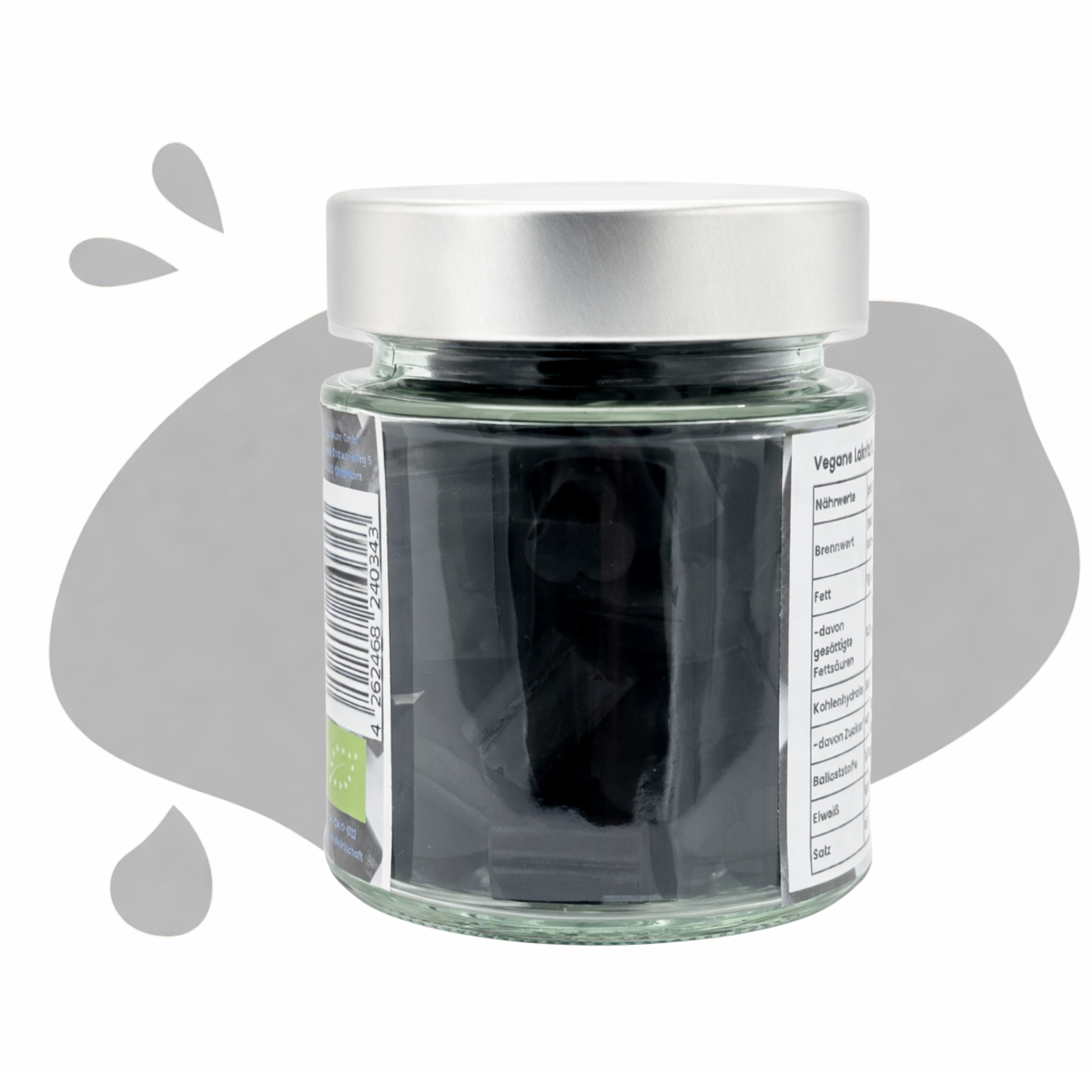 Vegane Lakritz Twirls im Glas bio, 100 g vegan