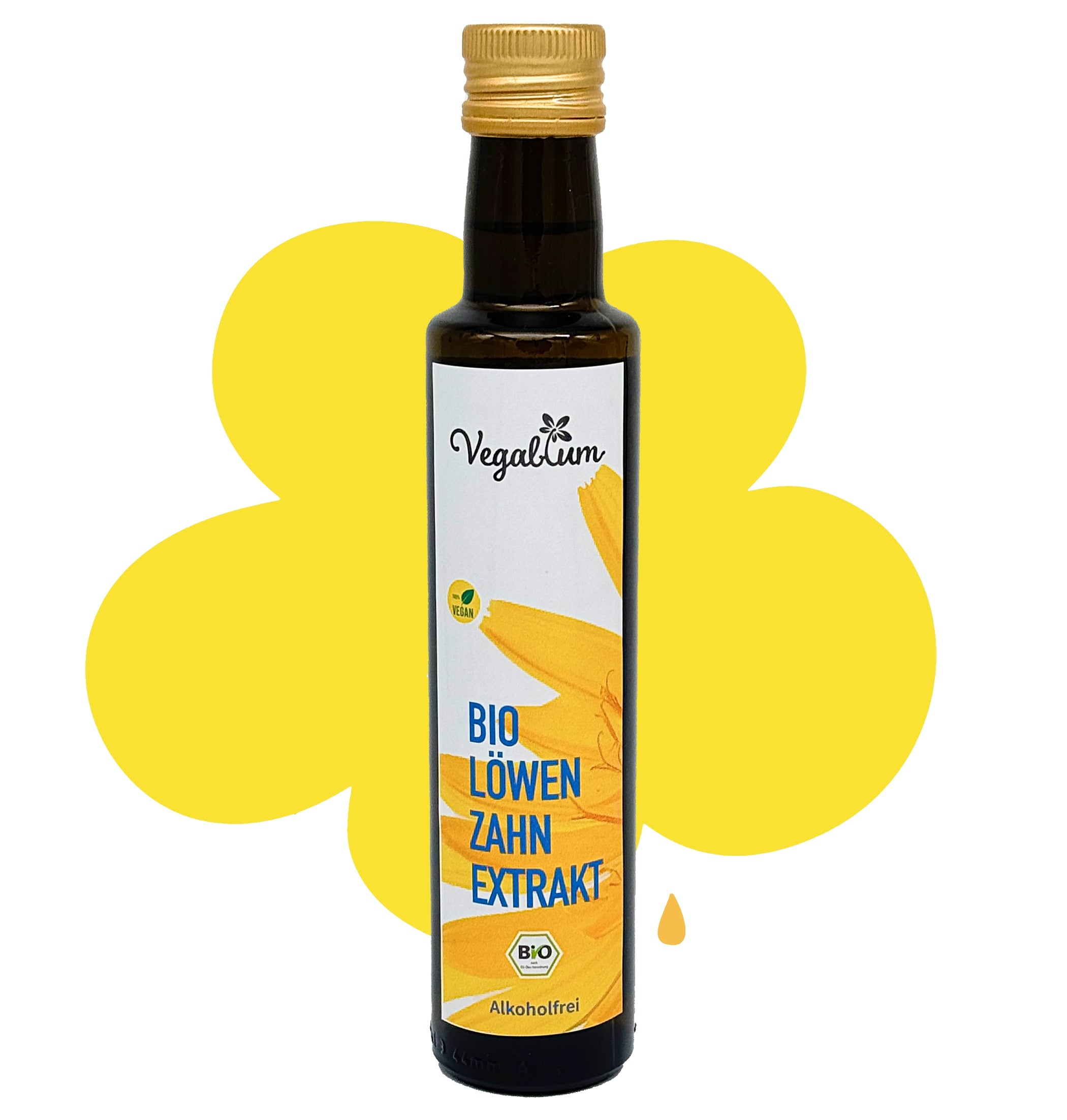 Bio Löwenzahn Extrakt 250 ml - Vegan -ohne Zusätze Alkoholfrei