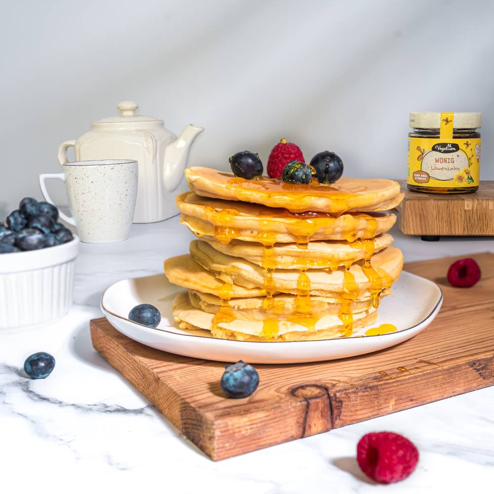 Vegane Pancakes mit Wonig