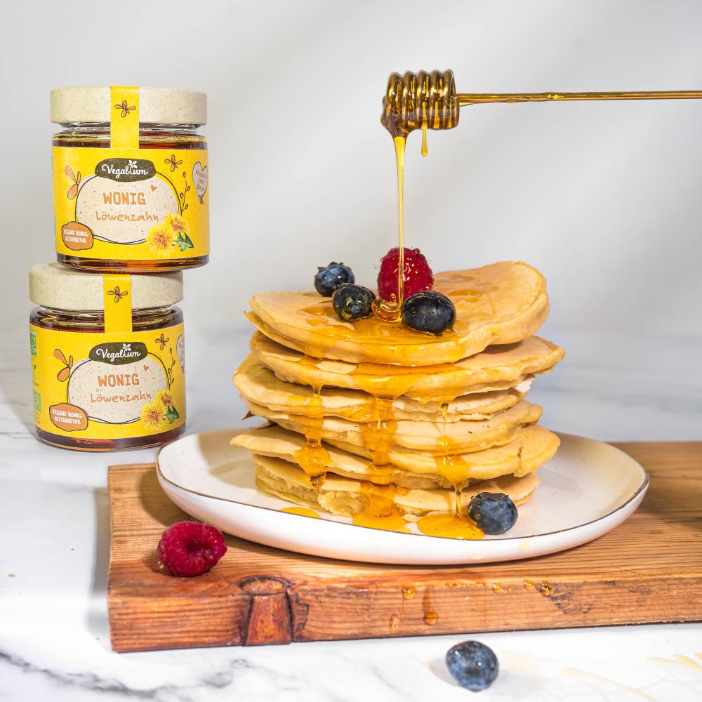 Vegane Pancakes mit Wonig
