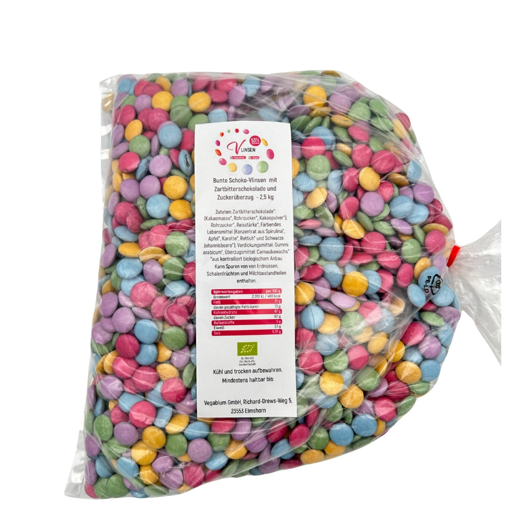 Vlinsen - Schokolinsen bio,vegan 2,5 kg