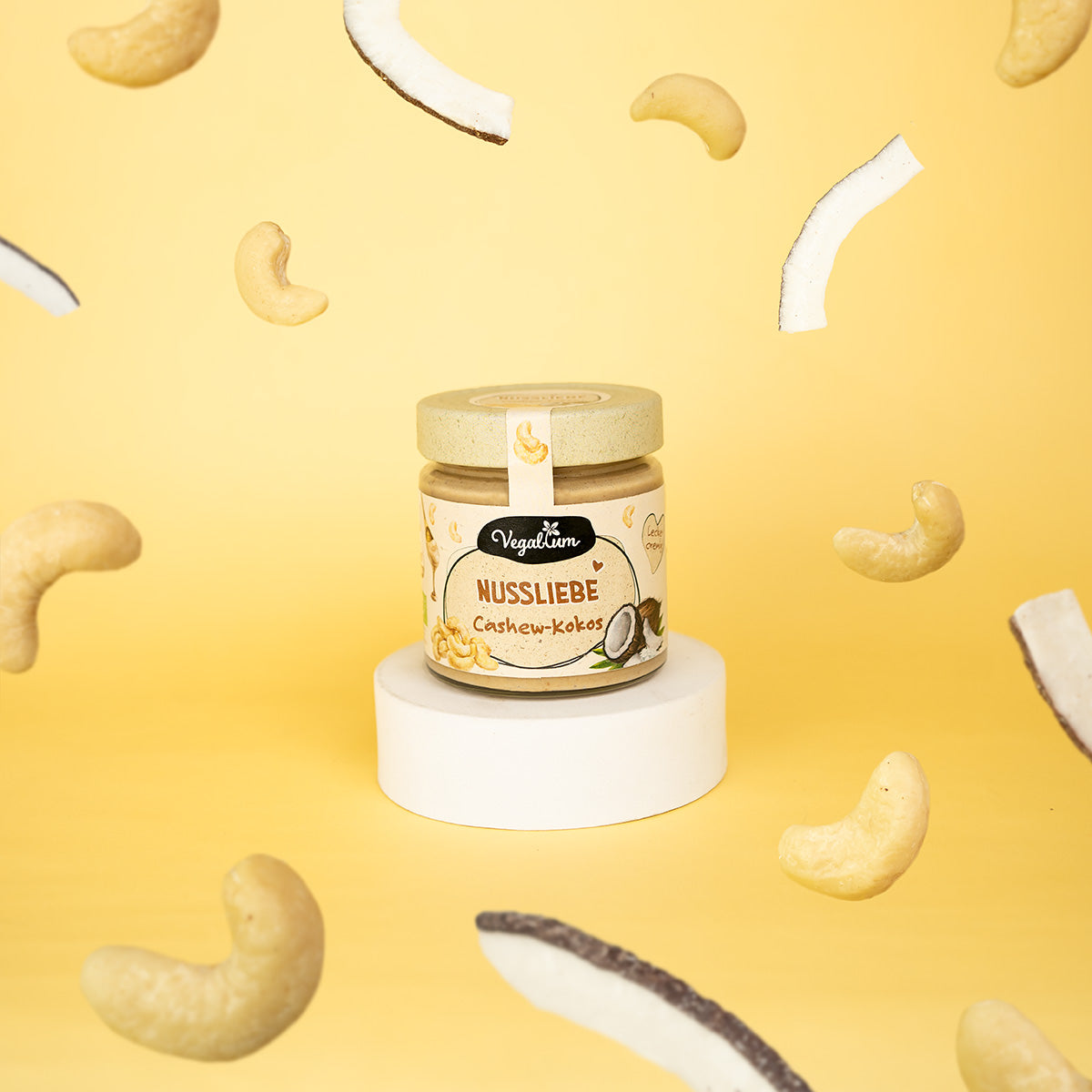 Nussliebe, Nusscreme mit Cashew-Kokos vegan, bio, palmölfrei