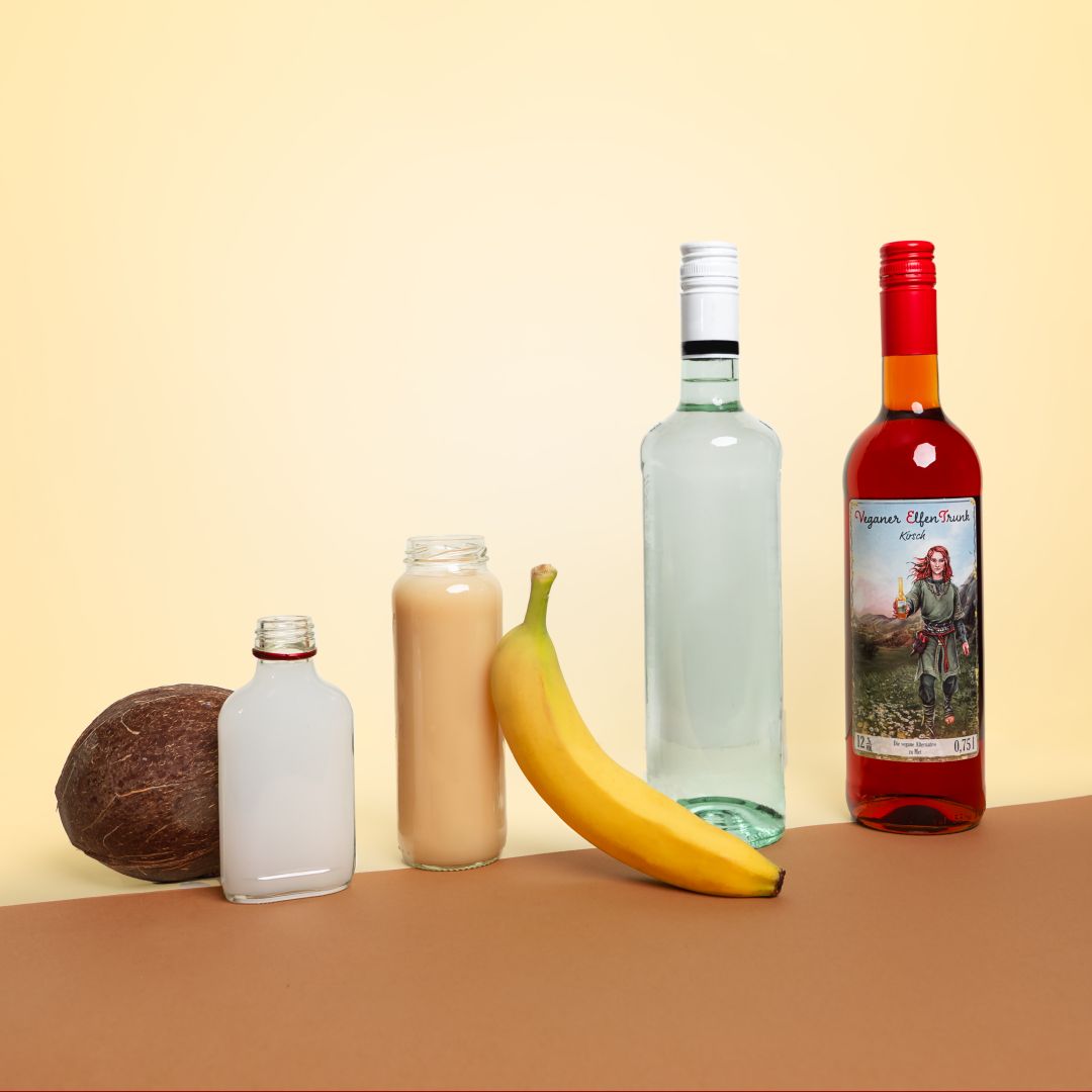 Rezept Cockail - Kirsch VET mit Banane, veganer Met Elfentrunk