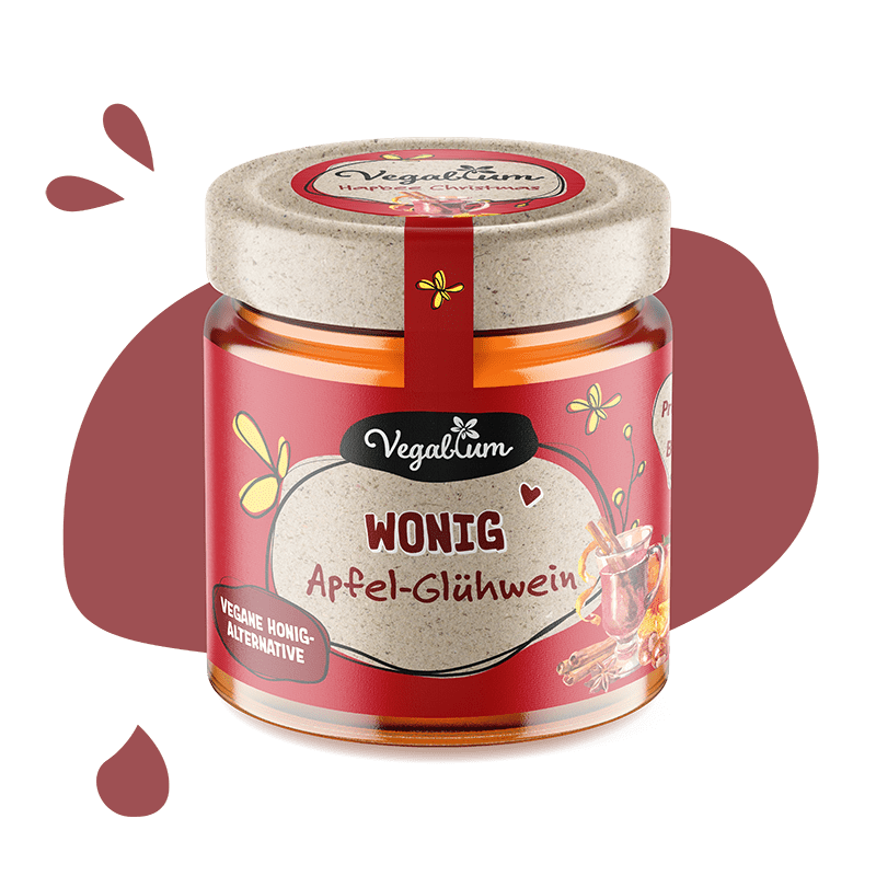 Wonig Apfel-Glühwein, die vegane Alternative zu Honig, Weihnachten
