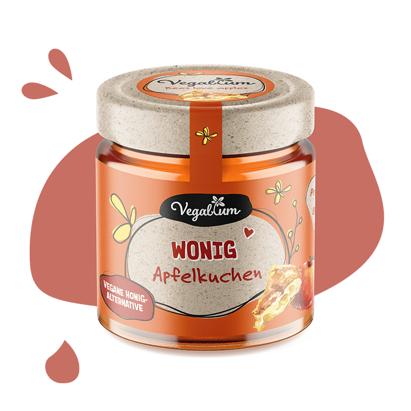 Wonig Apfelkuchen, veganer Honig-Ersatz
