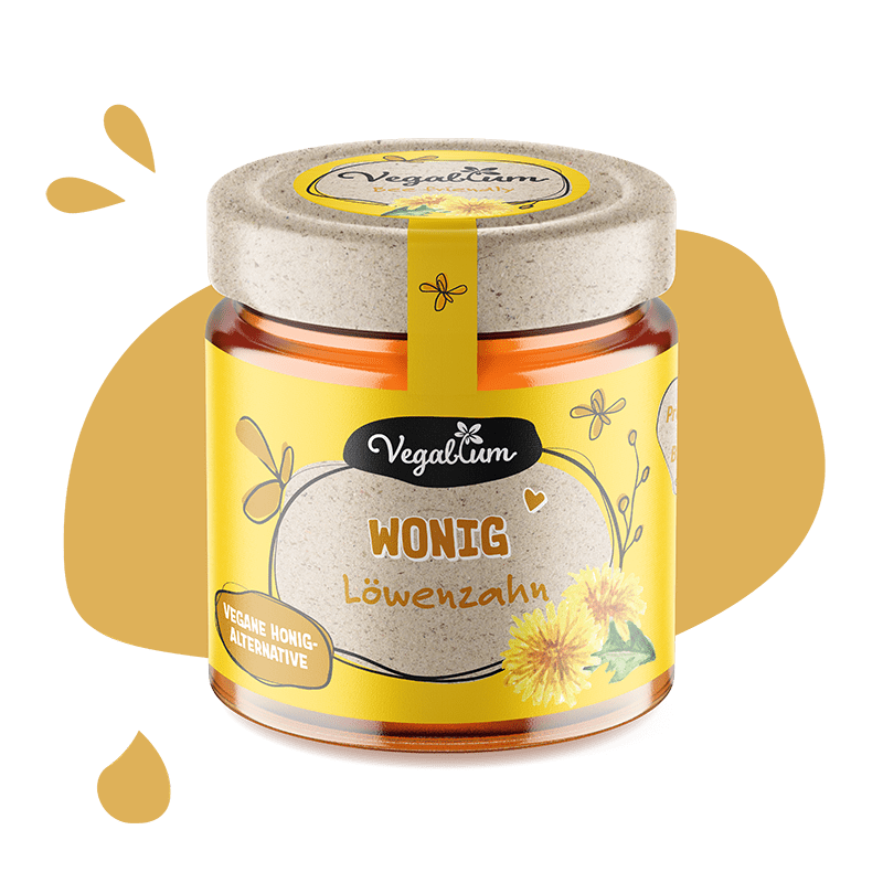 Wonig Löwenzahn, veganer Honig-Ersatz