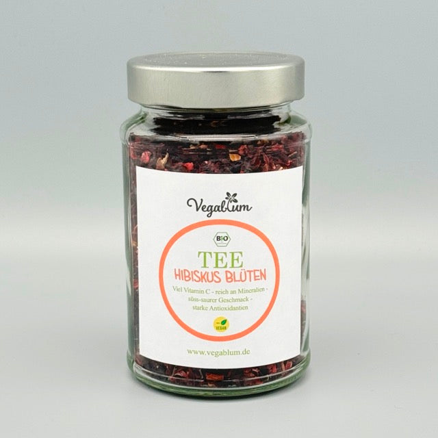 Bio Tee - Hibiskus Blüten 70g im Glas