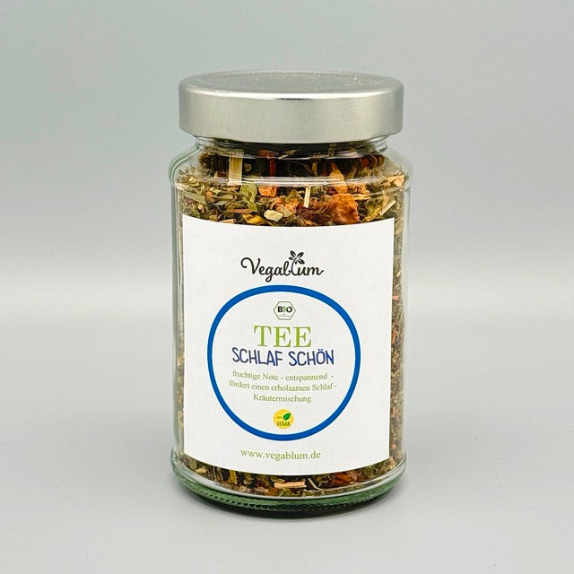 Bio Kräutertee mit Melisse, Rooibos und Lavendel, 90 g im Glas