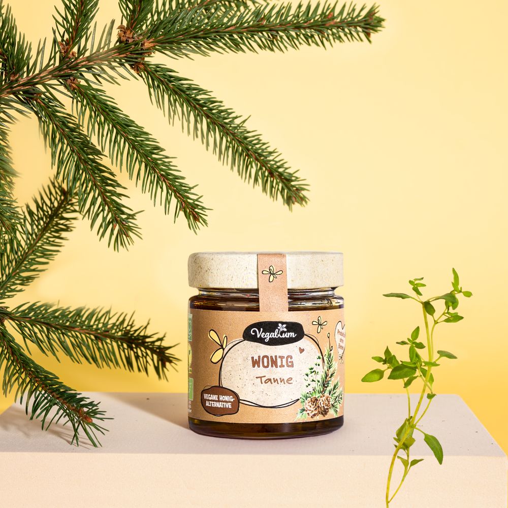 3er Pack Wonig Tanne bio, 3x 225g vegane Honig-Alternative