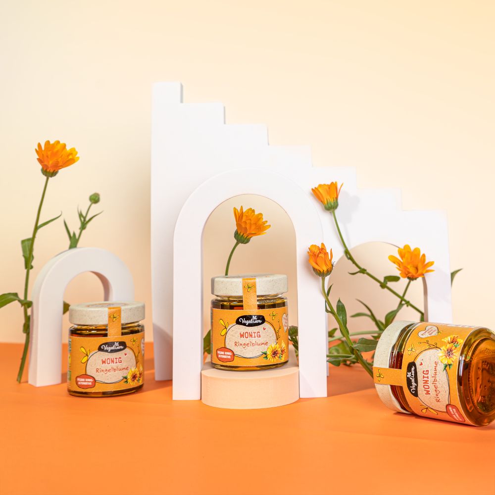 Bio Wonig Ringelblume bio, 225g vegane Honig-Alternative