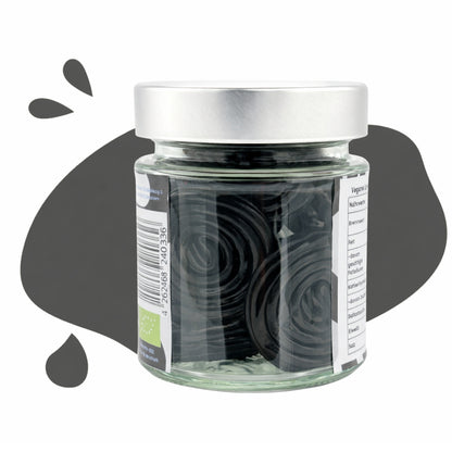 Vegane Lakritzschnecken im Glas bio, 100 g