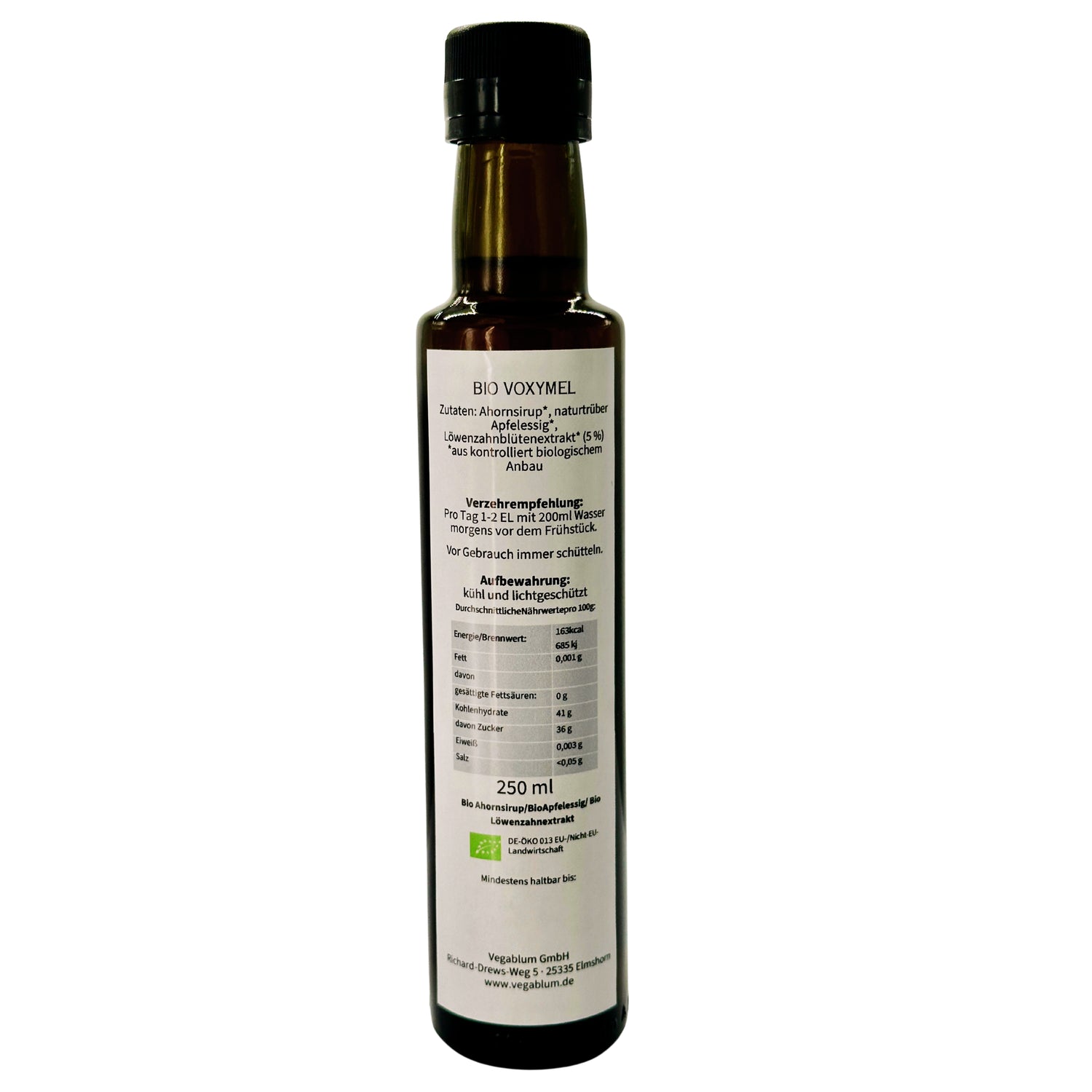 BIO VOXYMEL - LÖWENZAHN - veganes Oxymel mit bio Apfelessig und bio Ahornsirup