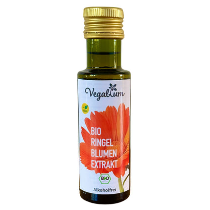 Bio Ringelblumen Extrakt 100 ml - Vegan -ohne Zusätze Alkoholfrei