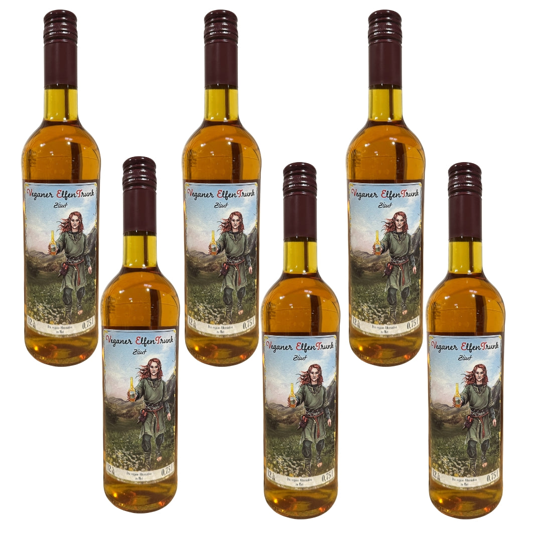 6 Flaschen VET Zimt veganer MET, vegane Honigwein-Alternative