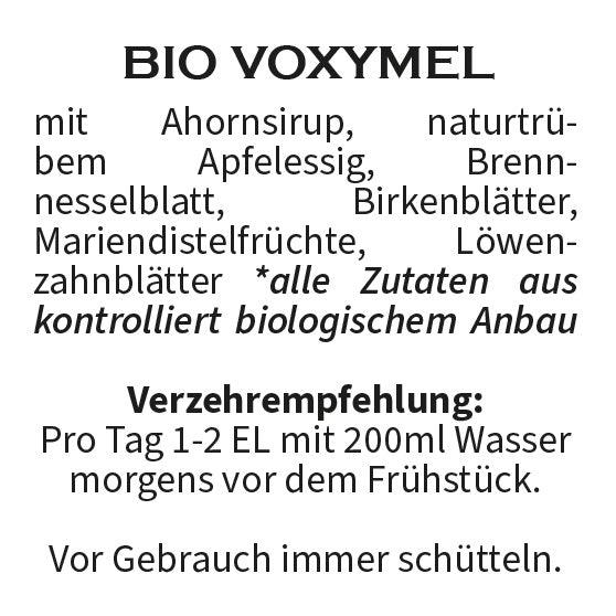 BIO VOXYMEL - DETOX Entgiftung - Kräuterauszug mit Apfelessig &amp; Ahornsirup