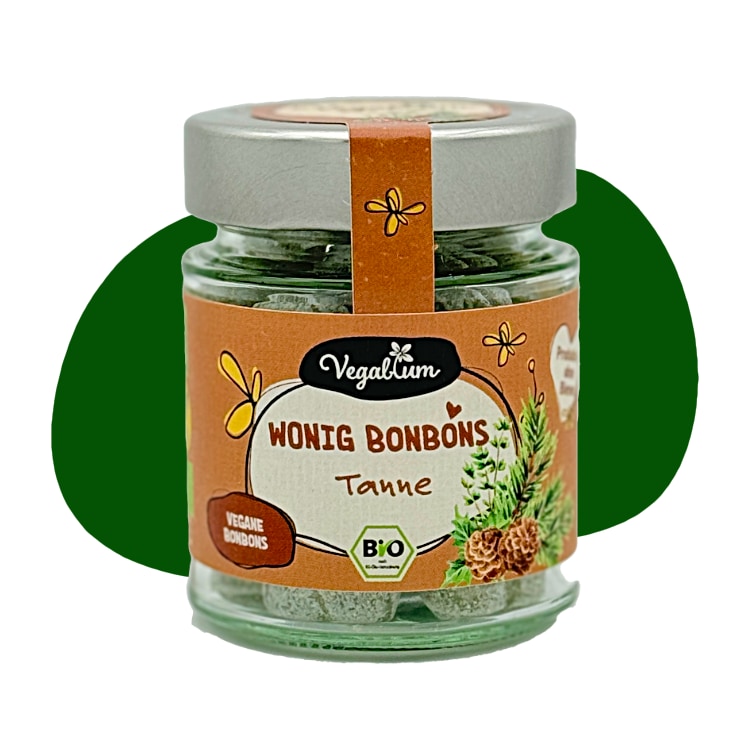 Bio Wonig Bonbons - Tanne,  im Glas bio, 100g