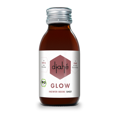 djahé GLOW Bio Ingwer-Beere Shot 100ml Glasflasche