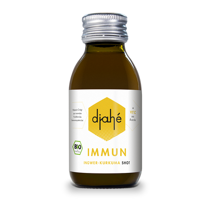 djahé IMMUN Bio Ingwer Kurkuma Shot 100ml Glasflasche