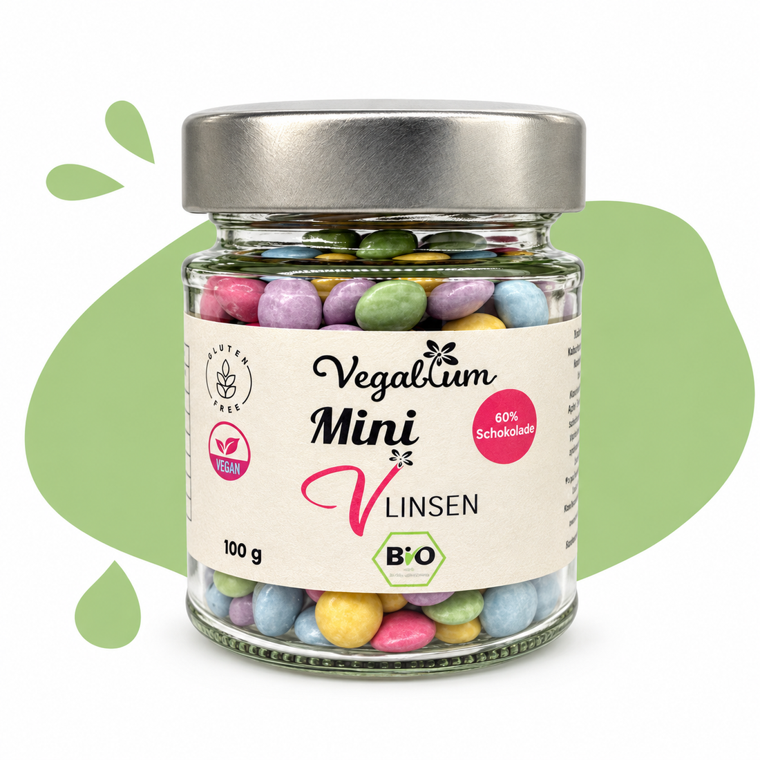 Vegablum Mini Vlinsen 100 g mit neuem schmalem Etikett