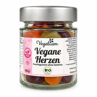 Vegablum Vegane Herzen 100 g im Glas