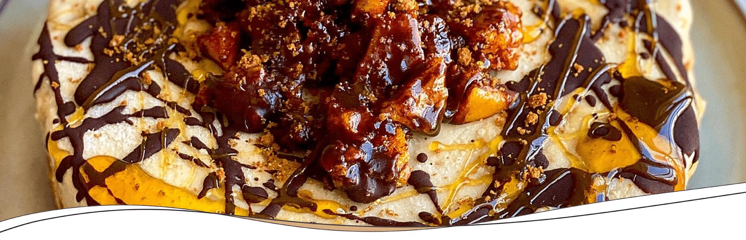 Rezept: Veganer Honigwaben Eis Kuchen mit Wonig, die vegane Honig-Alternative
