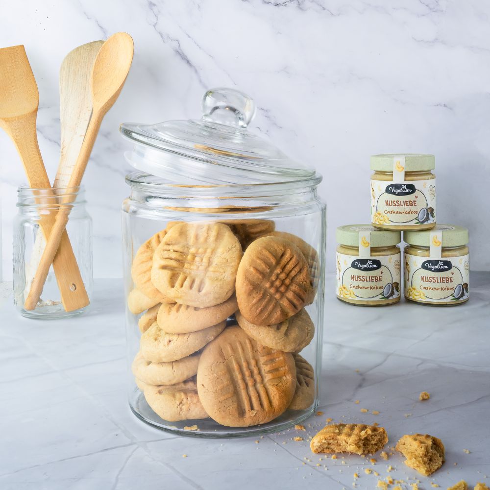 Veganes Rezept: Cashew-Kokos Cookies mit Nussliebe