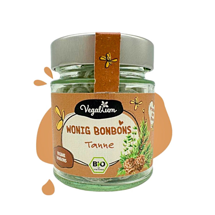 Wonig Bonbons - Tanne,  im Glas bio, 100g